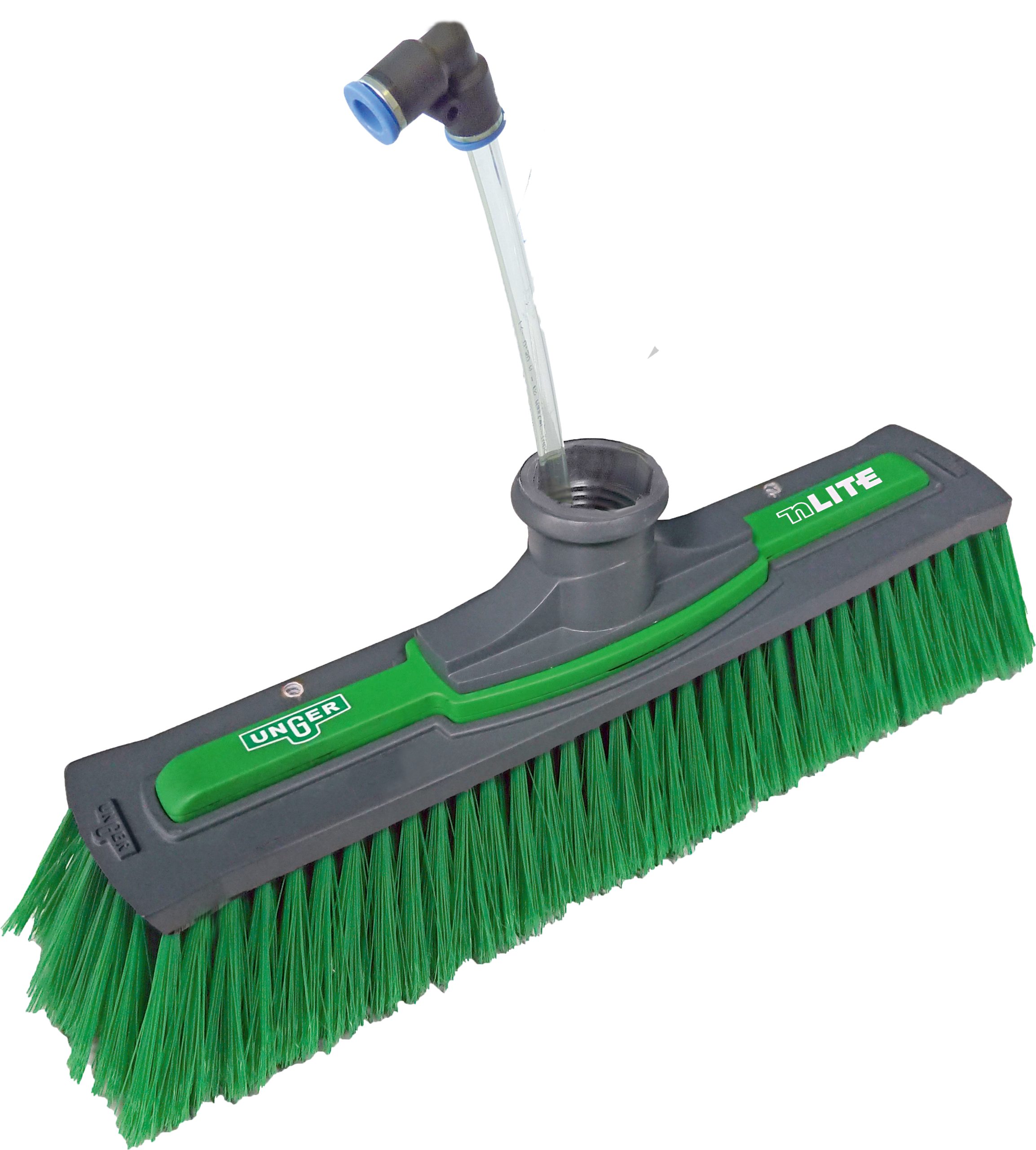 Brosse nLITE Power simple, 28cm, poils fleurée (vert)